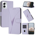 For Motorola Moto G Power 2024 Triangle Pattern Buckle Clasp Leather Phone Case(Light Purple) - Motorola Cases by PMC Jewellery | Online Shopping South Africa | PMC Jewellery | Buy Now Pay Later Mobicred