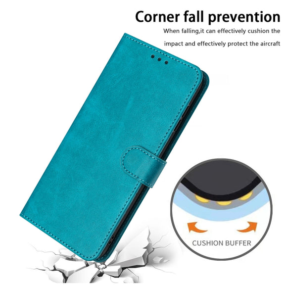For Samsung Galaxy S25 Ultra 5G Solid Calf Texture Flip Leather Phone Case(Green)