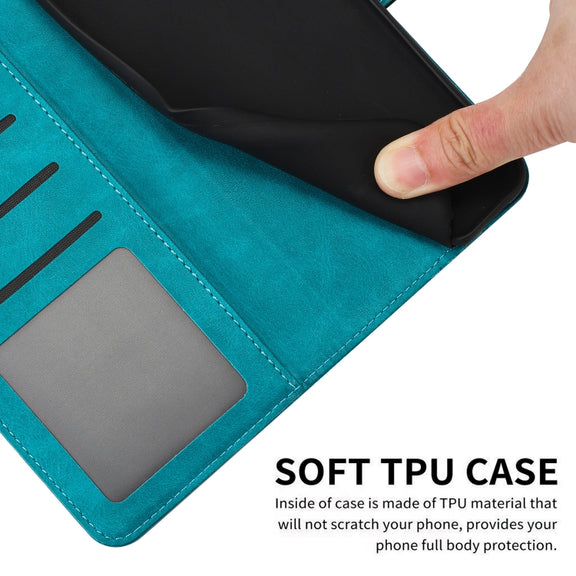 For Samsung Galaxy S25 Ultra 5G Solid Calf Texture Flip Leather Phone Case(Green)