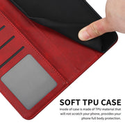 For Samsung Galaxy S25 / S24 5G Solid Calf Texture Flip Leather Phone Case(Red)