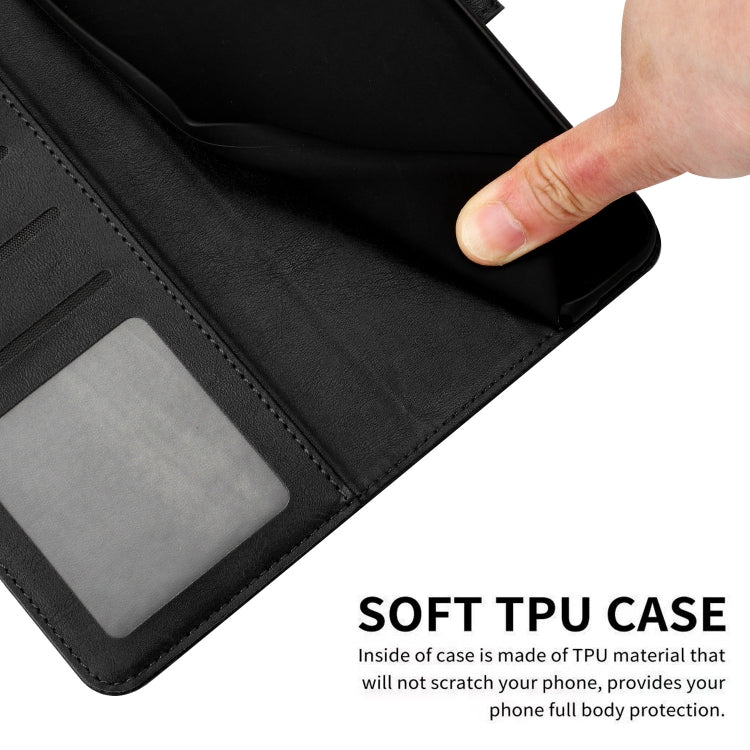 For Samsung Galaxy S25 / S24 5G Solid Calf Texture Flip Leather Phone Case(Black)