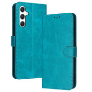 For Samsung Galaxy S25+ / S24+ 5G Solid Calf Texture Flip Leather Phone Case(Green)