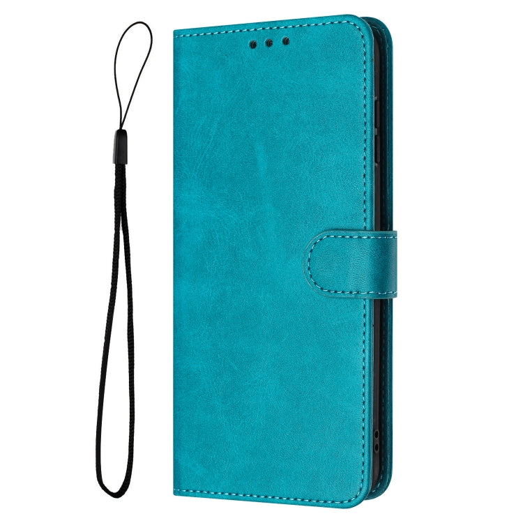 For Samsung Galaxy S25+ / S24+ 5G Solid Calf Texture Flip Leather Phone Case(Green)