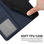For Samsung Galaxy S25+ / S24+ 5G Solid Calf Texture Flip Leather Phone Case(Dark Blue)