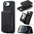 For iPhone 16e JEEHOOD J02 Magnetic Zipper Horizontal Flip Leather Phone Case(Black) - free shipping - PMc TechLife - Order now!