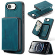 For iPhone 16e JEEHOOD J02 Magnetic Zipper Horizontal Flip Leather Phone Case(Blue) - free shipping - PMc TechLife - Order now!