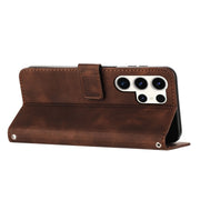 For Samsung Galaxy S25 Ultra 5G Dream Triangle Leather Phone Case with Long Lanyard(Brown)