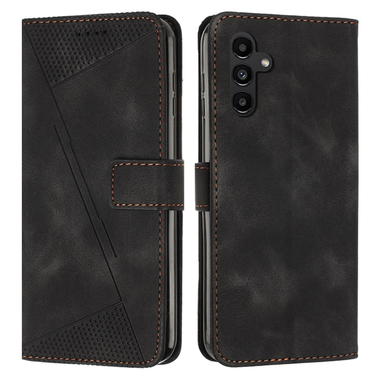 For Samsung Galaxy S25 / S24 5G Dream Triangle Leather Phone Case with Long Lanyard(Black)