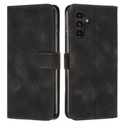 For Samsung Galaxy S25 / S24 5G Dream Triangle Leather Phone Case with Long Lanyard(Black)