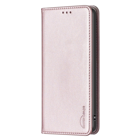For Samsung Galaxy S25 Ultra 5G Magnetic Leather Phone Case(Gold)