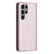 For Samsung Galaxy S25 Ultra 5G Magnetic Leather Phone Case(Gold)
