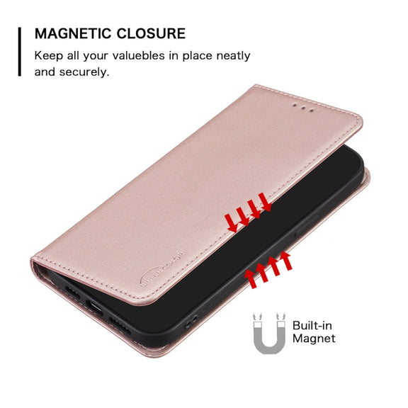 For Samsung Galaxy S25 Ultra 5G Magnetic Leather Phone Case(Gold)