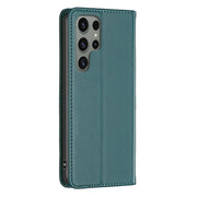 For Samsung Galaxy S25 Ultra 5G Magnetic Leather Phone Case(Green)