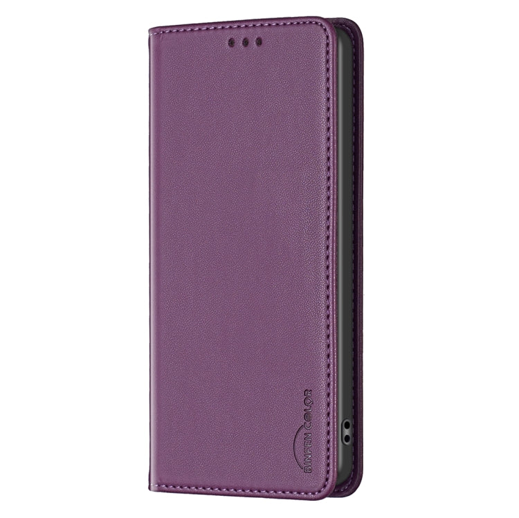 For Samsung Galaxy S25 Ultra 5G Magnetic Leather Phone Case(Dark Purple)