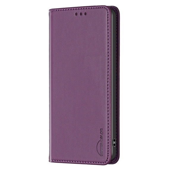 For Samsung Galaxy S25 Ultra 5G Magnetic Leather Phone Case(Dark Purple)