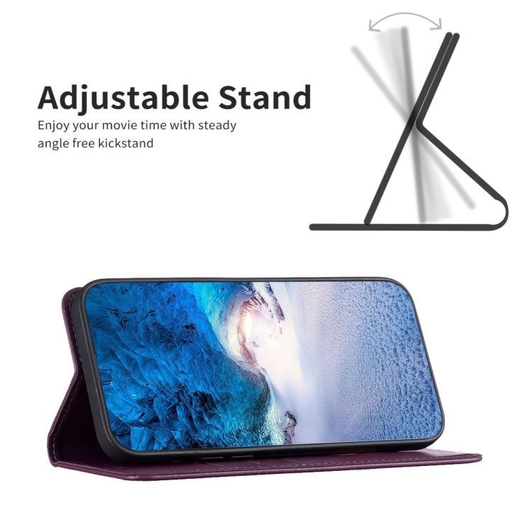 For Samsung Galaxy S25 Ultra 5G Magnetic Leather Phone Case(Dark Purple)