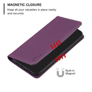 For Samsung Galaxy S25 Ultra 5G Magnetic Leather Phone Case(Dark Purple)