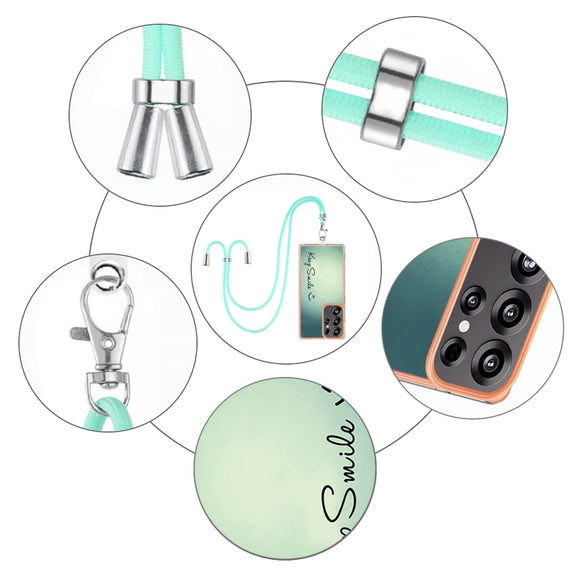 For Samsung Galaxy S25 Ultra 5G Electroplating Dual-side IMD Phone Case with Lanyard(Smile)