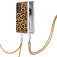 For Samsung Galaxy S25 Ultra 5G Electroplating Dual-side IMD Phone Case with Lanyard(Leopard Print) - Galaxy S25 Ultra 5G Cases by PMC TechLife | Online Shopping South Africa | PMC TechLife | Buy Now Pay Later Mobicred
