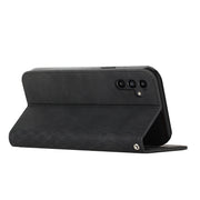For Samsung Galaxy S25 / S24 5G Diamond Splicing Skin Feel Magnetic Leather Phone Case(Black)
