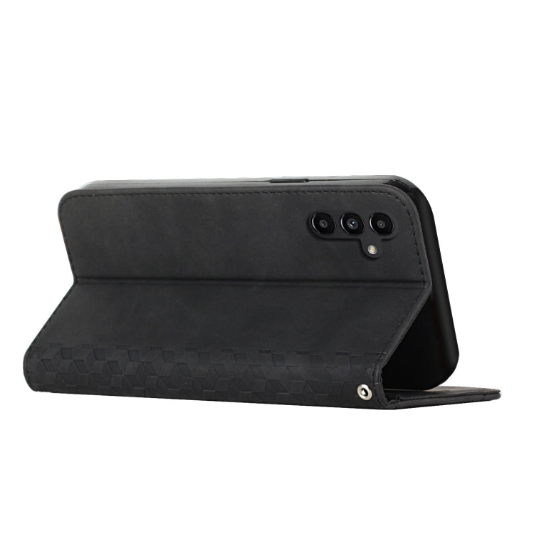 For Samsung Galaxy S25 / S24 5G Diamond Splicing Skin Feel Magnetic Leather Phone Case(Black)