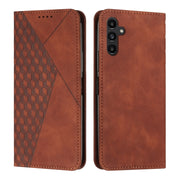 For Samsung Galaxy S25+ / S24+ 5G Diamond Splicing Skin Feel Magnetic Leather Phone Case(Brown)