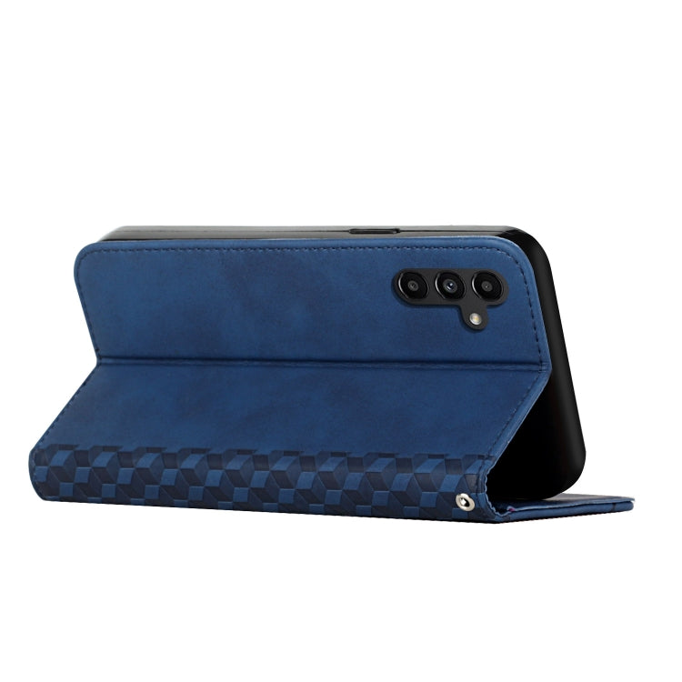 For Samsung Galaxy S25+ / S24+ 5G Diamond Splicing Skin Feel Magnetic Leather Phone Case(Blue)