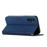 For Samsung Galaxy S25+ / S24+ 5G Diamond Splicing Skin Feel Magnetic Leather Phone Case(Blue)