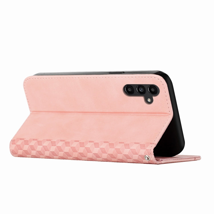 For Samsung Galaxy S25+ / S24+ 5G Diamond Splicing Skin Feel Magnetic Leather Phone Case(Rose Gold)