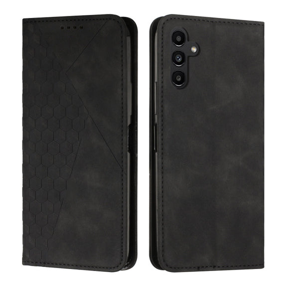 For Samsung Galaxy S25+ / S24+ 5G Diamond Splicing Skin Feel Magnetic Leather Phone Case(Black)