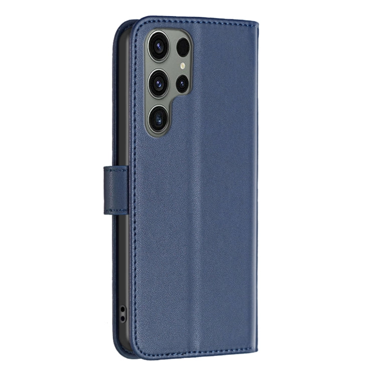For Samsung Galaxy S25 Ultra 5G Magnetic Buckle Leather Phone Case(Blue)