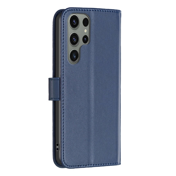 For Samsung Galaxy S25 Ultra 5G Magnetic Buckle Leather Phone Case(Blue)