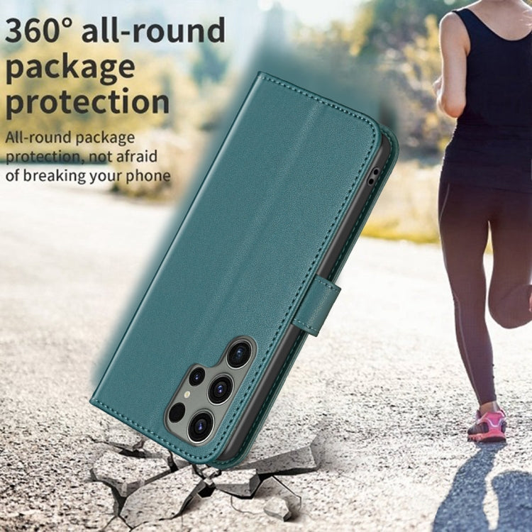 For Samsung Galaxy S25 Ultra 5G Magnetic Buckle Leather Phone Case(Green)