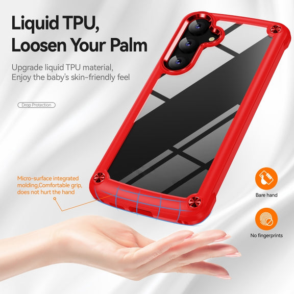 For Samsung Galaxy S25 5G TPU + PC Lens Protection Phone Case(Red)