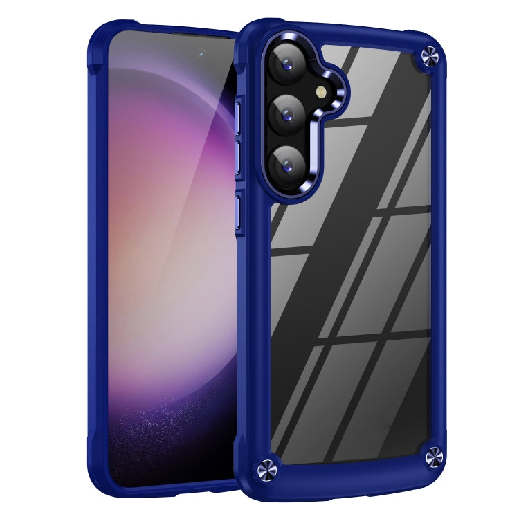 For Samsung Galaxy S25 5G TPU + PC Lens Protection Phone Case(Blue)