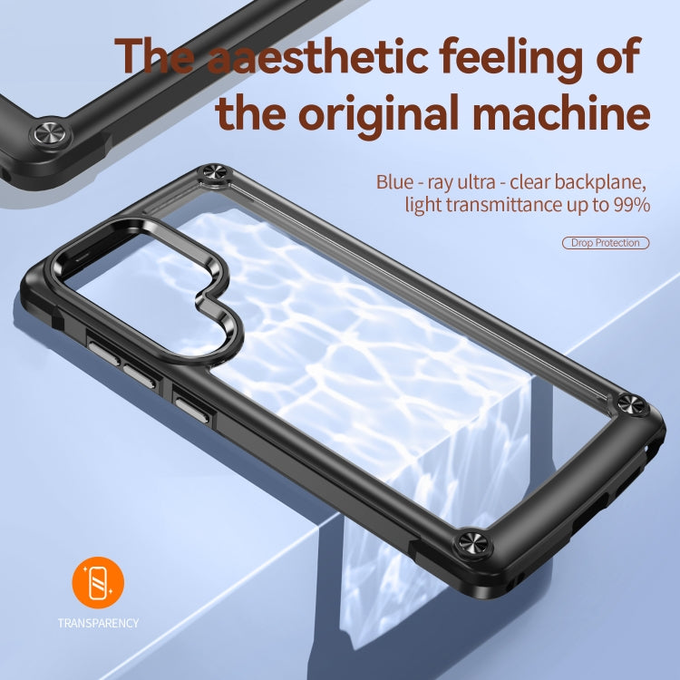 For Samsung Galaxy S25 Ultra 5G TPU + PC Lens Protection Phone Case(Black)