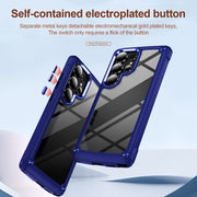 For Samsung Galaxy S25 Ultra 5G TPU + PC Lens Protection Phone Case(Blue)