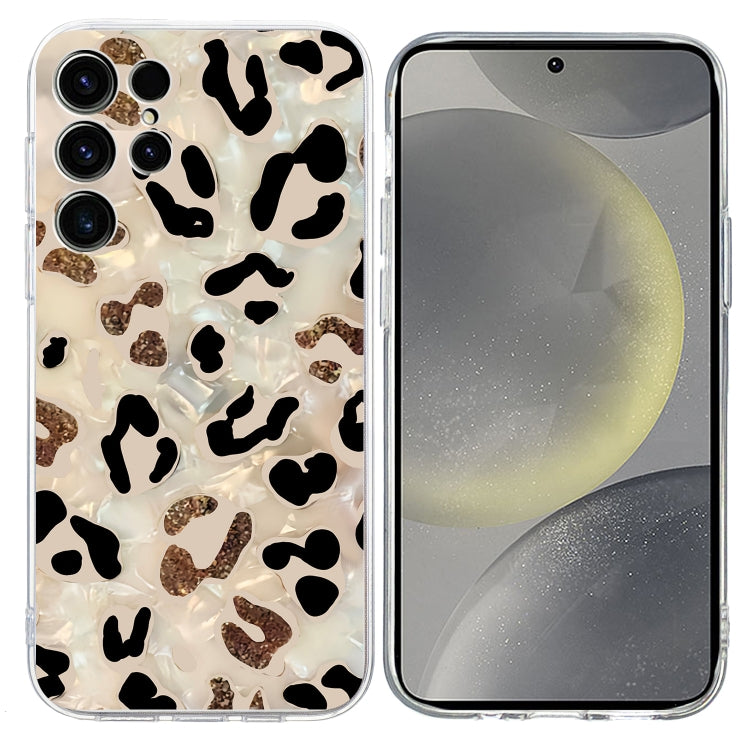 For Samsung Galaxy S25 Ultra 5G Colorful Painting Pattern TPU Phone Case(Leopard)