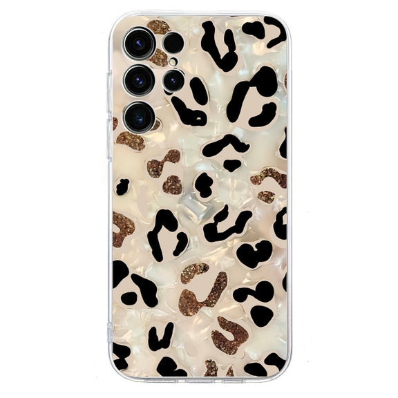 For Samsung Galaxy S25 Ultra 5G Colorful Painting Pattern TPU Phone Case(Leopard)