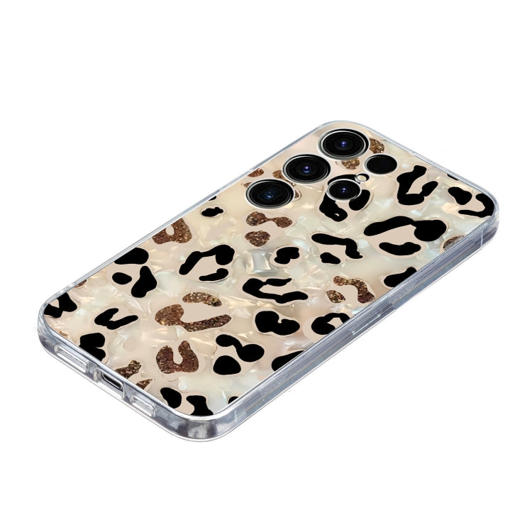 For Samsung Galaxy S25 Ultra 5G Colorful Painting Pattern TPU Phone Case(Leopard)