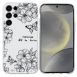 For Samsung Galaxy S25 Ultra 5G Colorful Painting Pattern TPU Phone Case(Butterfly Flower) - Galaxy S25 Ultra 5G Cases by PMC Jewellery | Online Shopping South Africa | PMC Jewellery | Buy Now Pay Later Mobicred