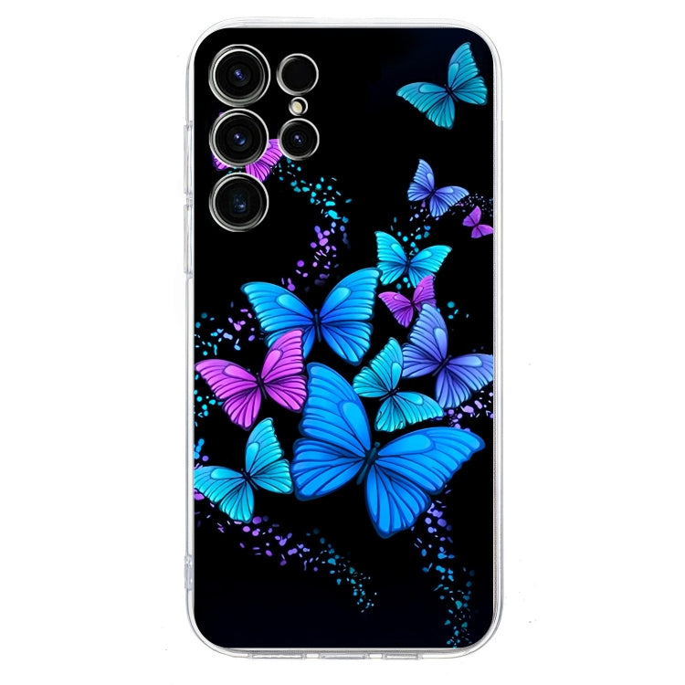 For Samsung Galaxy S25 Ultra 5G Colorful Painting Pattern TPU Phone Case(Color Butterflies)