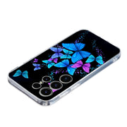 For Samsung Galaxy S25 Ultra 5G Colorful Painting Pattern TPU Phone Case(Color Butterflies)