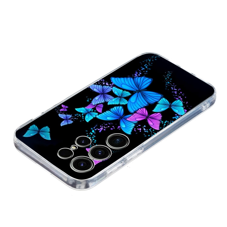 For Samsung Galaxy S25 Ultra 5G Colorful Painting Pattern TPU Phone Case(Color Butterflies)