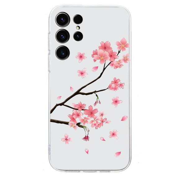 For Samsung Galaxy S25 Ultra 5G Colorful Painting Pattern TPU Phone Case(Plum Blossom)