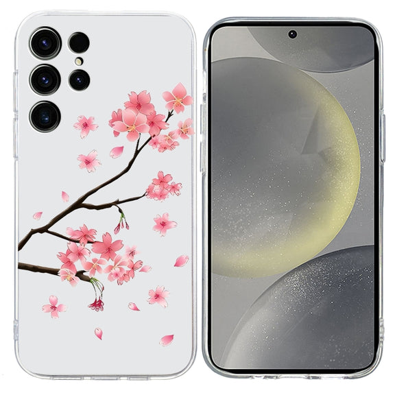 For Samsung Galaxy S25 Ultra 5G Colorful Painting Pattern TPU Phone Case(Plum Blossom)