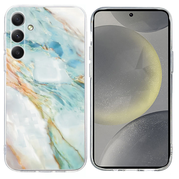 For Samsung Galaxy S25+ 5G Colorful Painting Pattern TPU Phone Case(Marble)