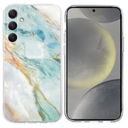 For Samsung Galaxy S25+ 5G Colorful Painting Pattern TPU Phone Case(Marble)