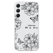 For Samsung Galaxy S25+ 5G Colorful Painting Pattern TPU Phone Case(Butterfly Flower)