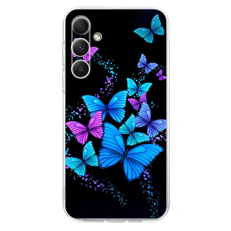 For Samsung Galaxy S25+ 5G Colorful Painting Pattern TPU Phone Case(Color Butterflies)